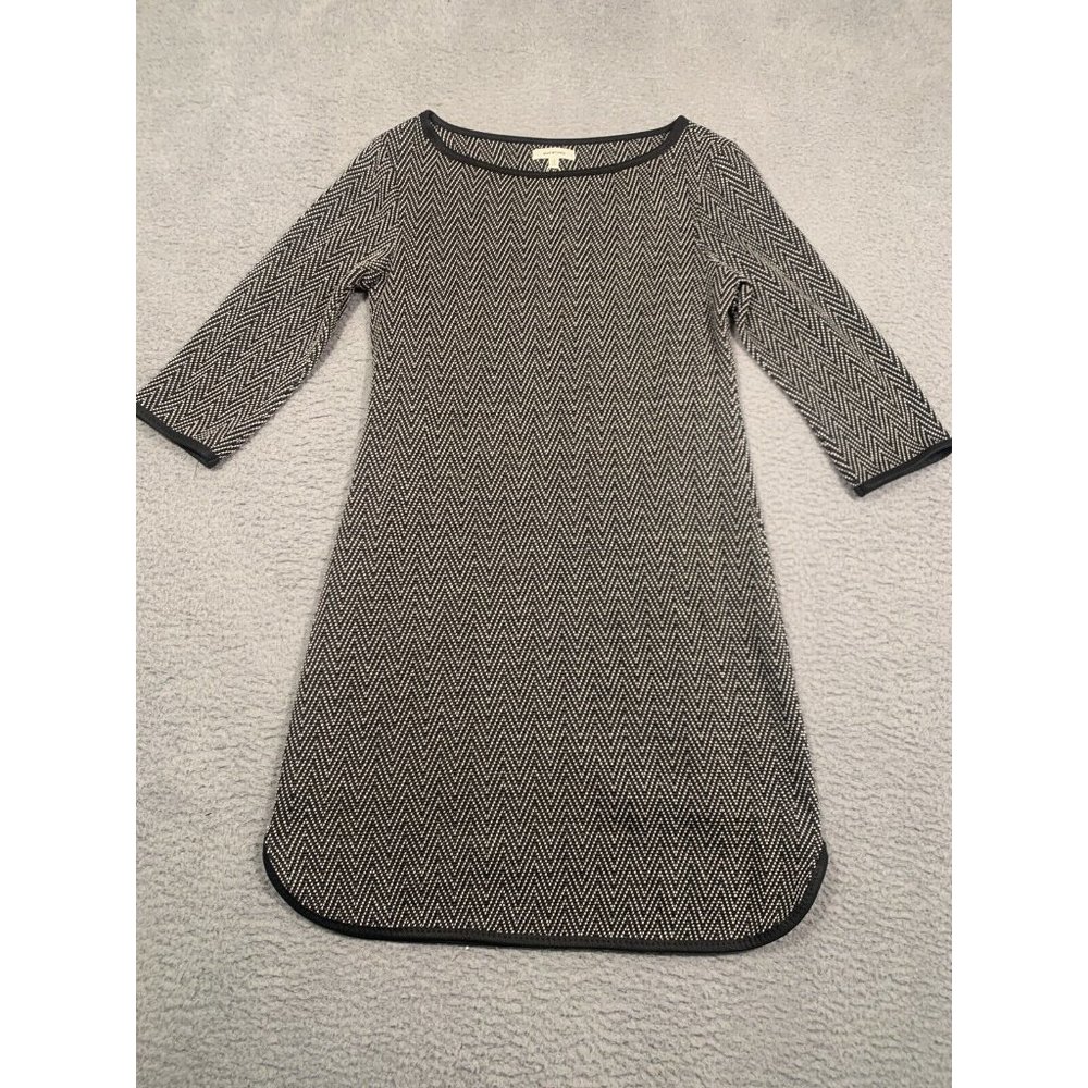 NWT Max‎ Studio Black Sweater Dress Knit Lined 3/4 Sleeves Business Small S